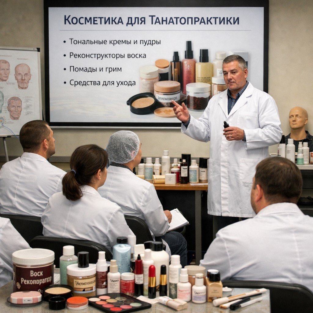 В Школе танатопрактиков-реставраторов прошел семинар о профессиональной косметике